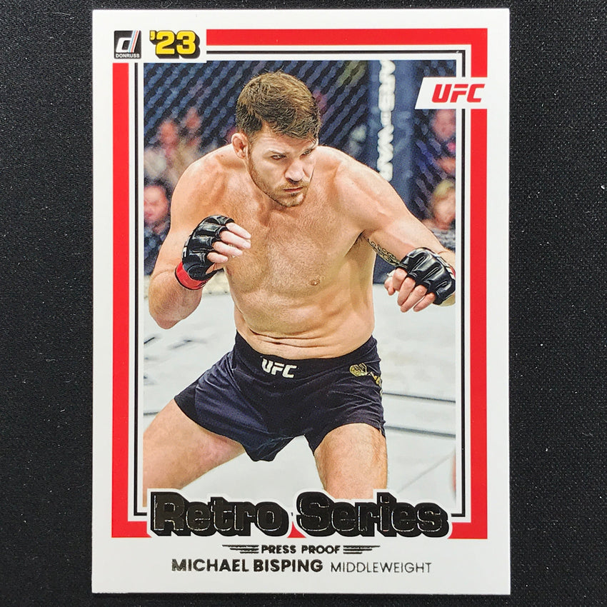 2023 Donruss UFC MICHAEL BISPING Retro Series Press Proof Silver #9