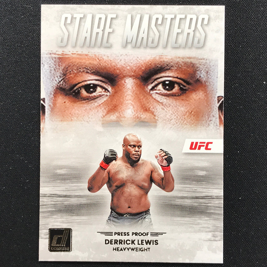 2023 Donruss UFC DERRICK LEWIS Stare Masters Press Proof Silver #7