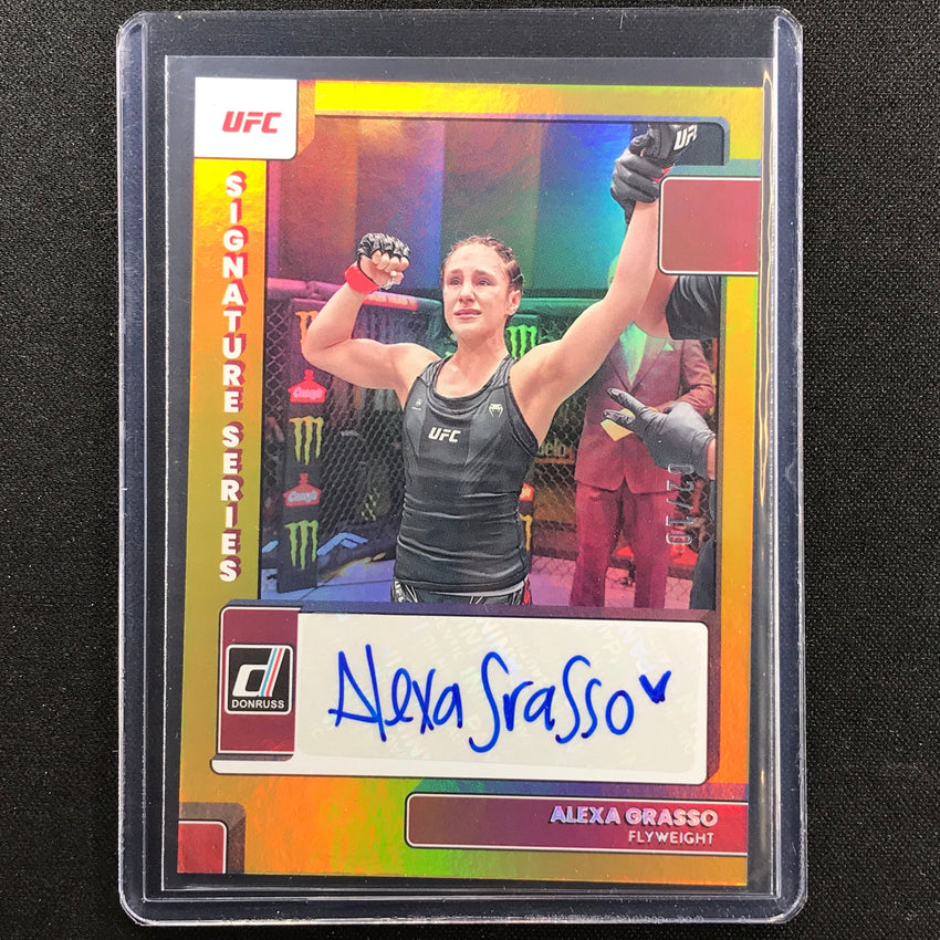 2023 Donruss Ufc Alexa Grasso Signature Series Auto Gold 2/10