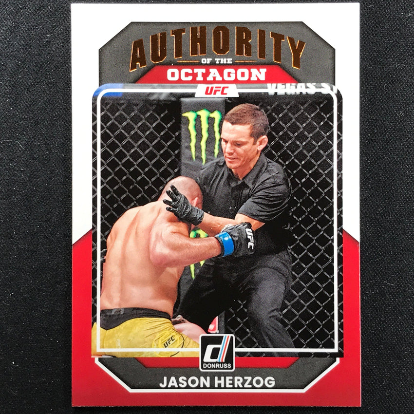 2023 Donruss UFC JASON HERZOG Authority of the Octagon Base #223