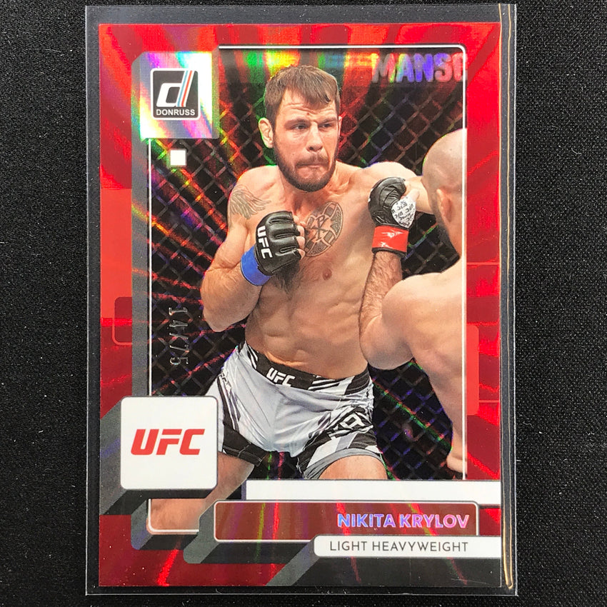 2023 Donruss Ufc Nikita Krylov Holo Red Laser 14/75