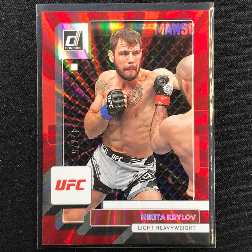 2023 Donruss Ufc Nikita Krylov Holo Red Laser 42/75
