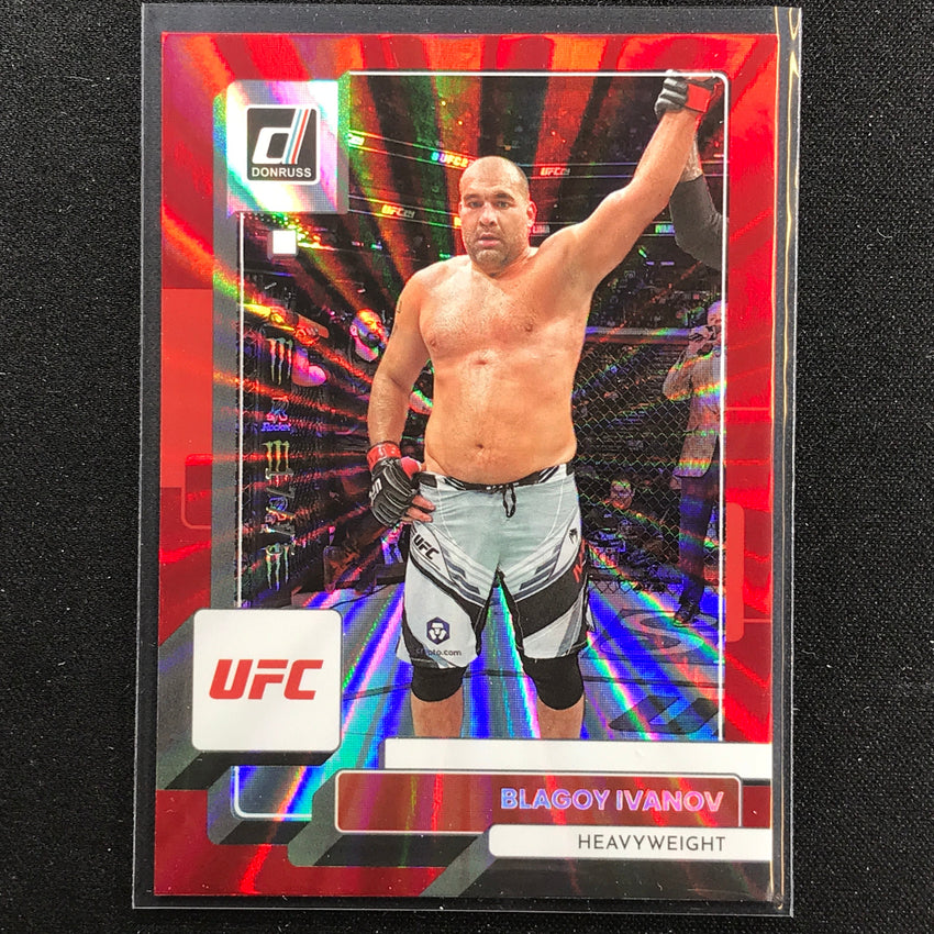 2023 Donruss Ufc Blagoy Ivanov Holo Red Laser 17/75