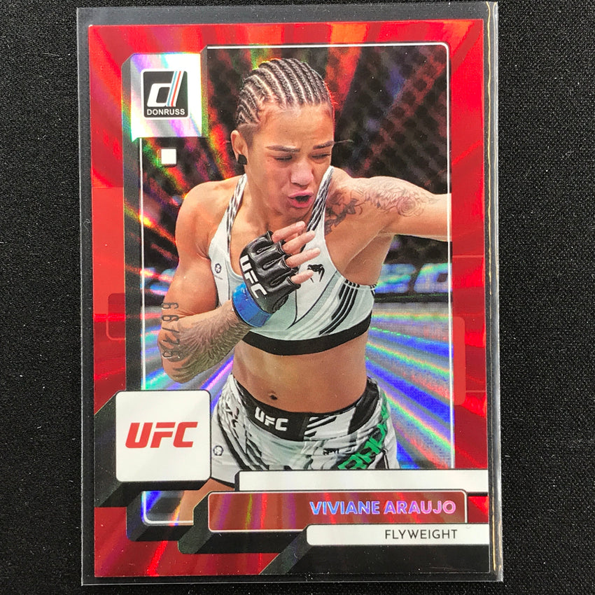 2023 Donruss Ufc Viviane Araujo Holo Red Laser 66/75