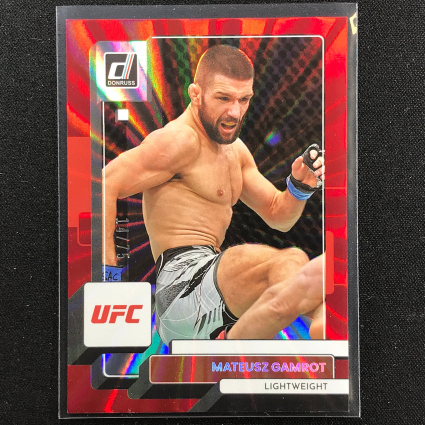 2023 Donruss Ufc Mateusz Gamrot Holo Red Laser 14/75