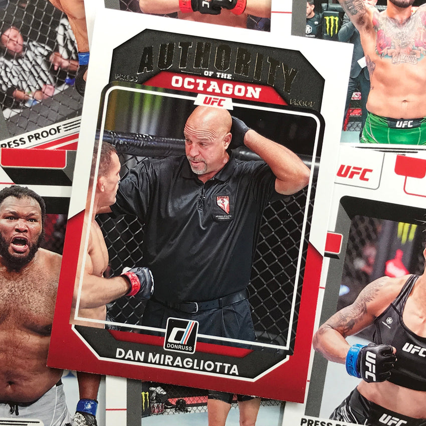 2023 Donruss UFC MIKE BELTRAN Authority of the Octagon Press Proof Silver #221