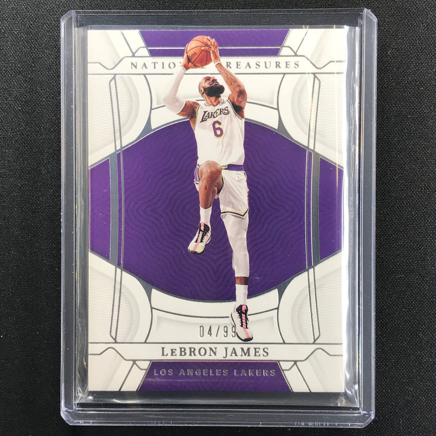 2021-22 National Treasures Lebron James Base 4/99