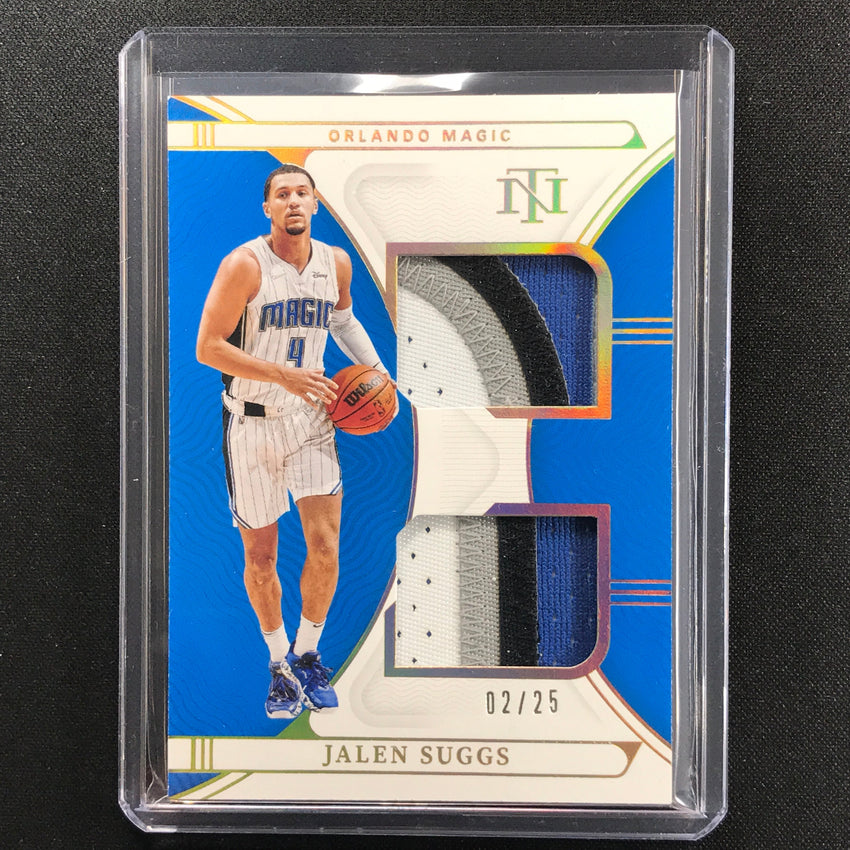2021-22 National Treasures Jalen Suggs Rookie Dual Jersey Patch Prime 2/25