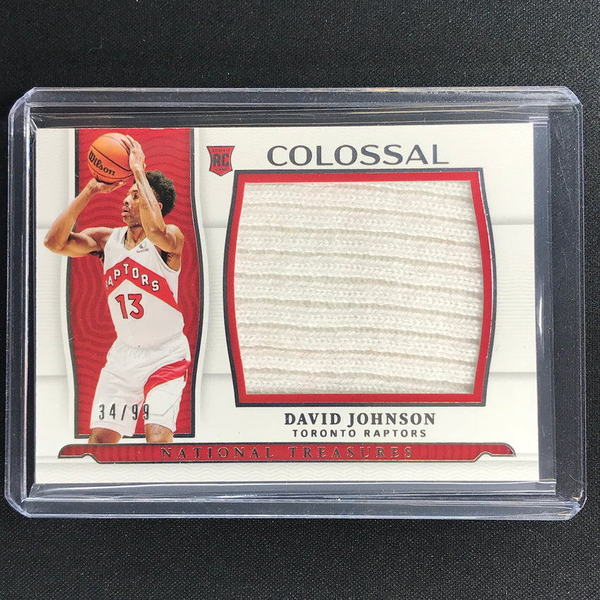 2021-22 National Treasures David Johnson Rookie Jumbo Materials Jersey 34/99