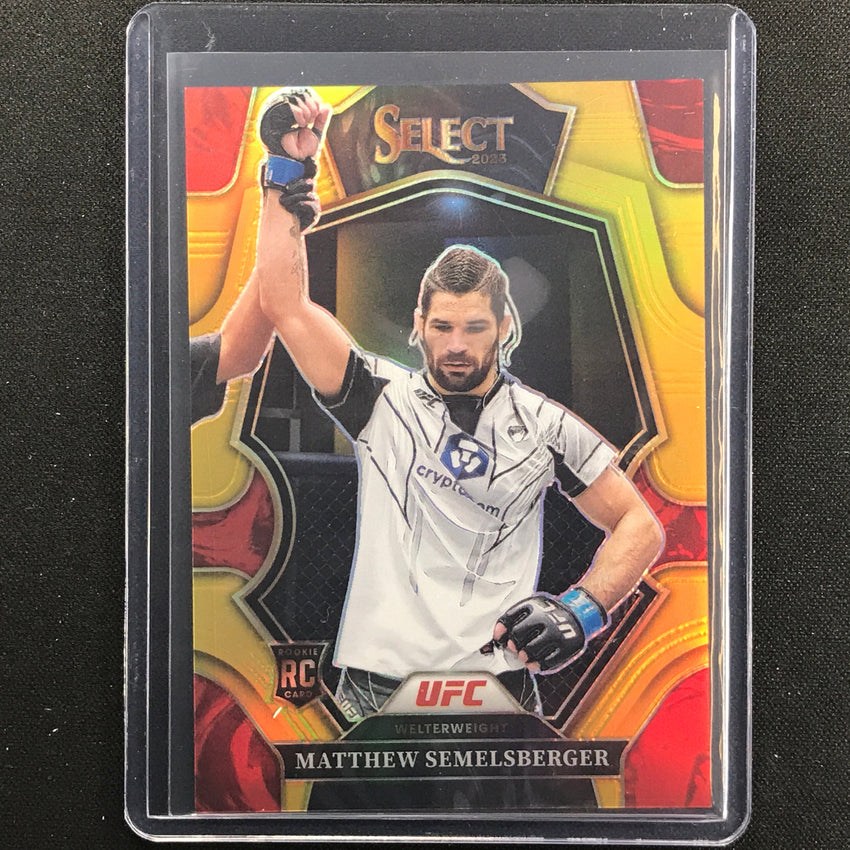 2023 Select Ufc Matthew Semelsberger Premier Level Rookie Gold Prizm 1/10