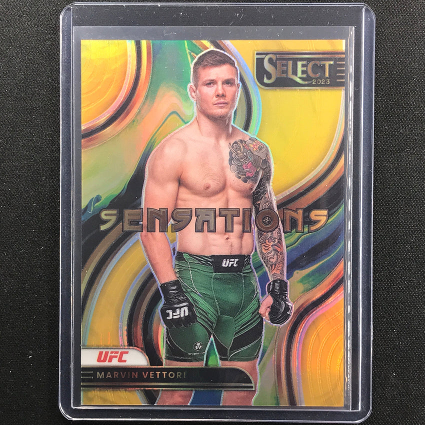 2023 Select Ufc Marvin Vettori Sensations Gold Prizm 8/10
