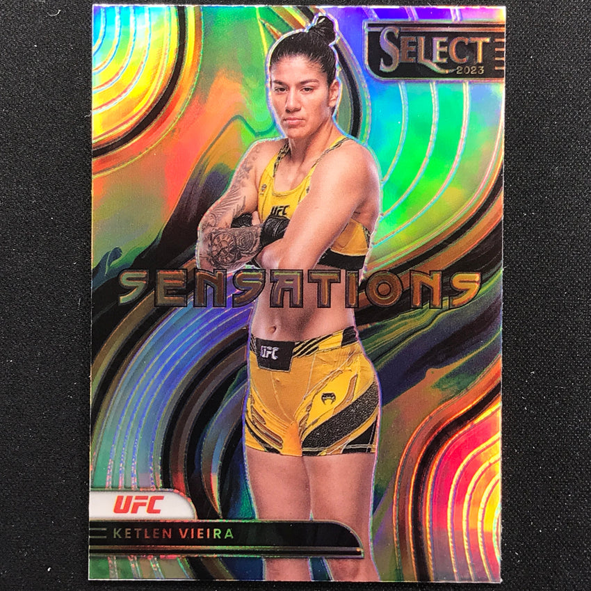 2023 Select UFC KETLEN VIEIRA Sensations Silver Prizm #8
