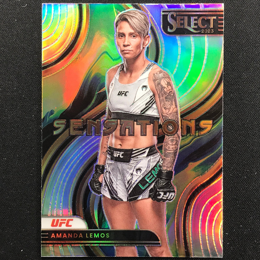 2023 Select UFC AMANDA LEMOS Sensations Silver Prizm #16