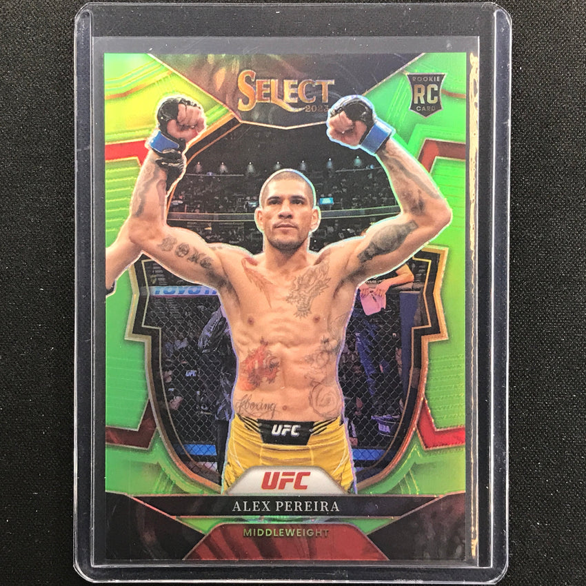 2023 Select UFC ALEX PEREIRA Concourse Rookie Neon Green 3/75 65