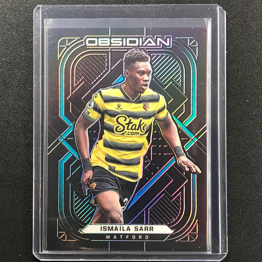 2021-22 Obsidian Ismaila Sarr Electric Etch Neon Blue Flood 2/12
