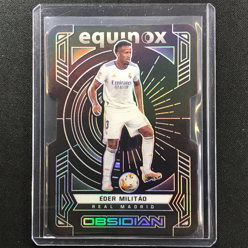 2021-22 Obsidian Eder Militao Equinox Silver Die-cut 7/99