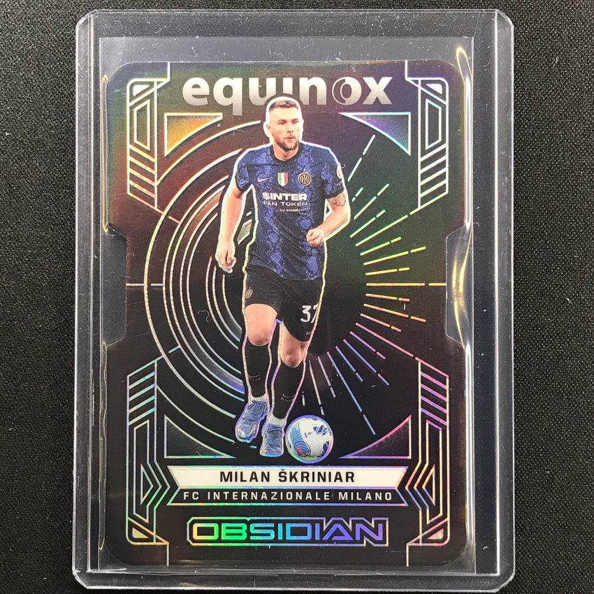 2021-22 Obsidian Milan Skriniar Equinox Silver Die-cut 75/99