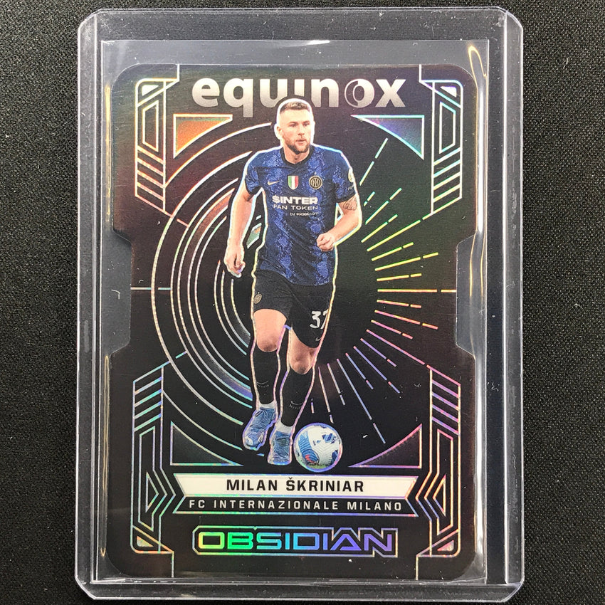 2021-22 Obsidian Milan Skriniar Equinox Silver Die-cut 53/99