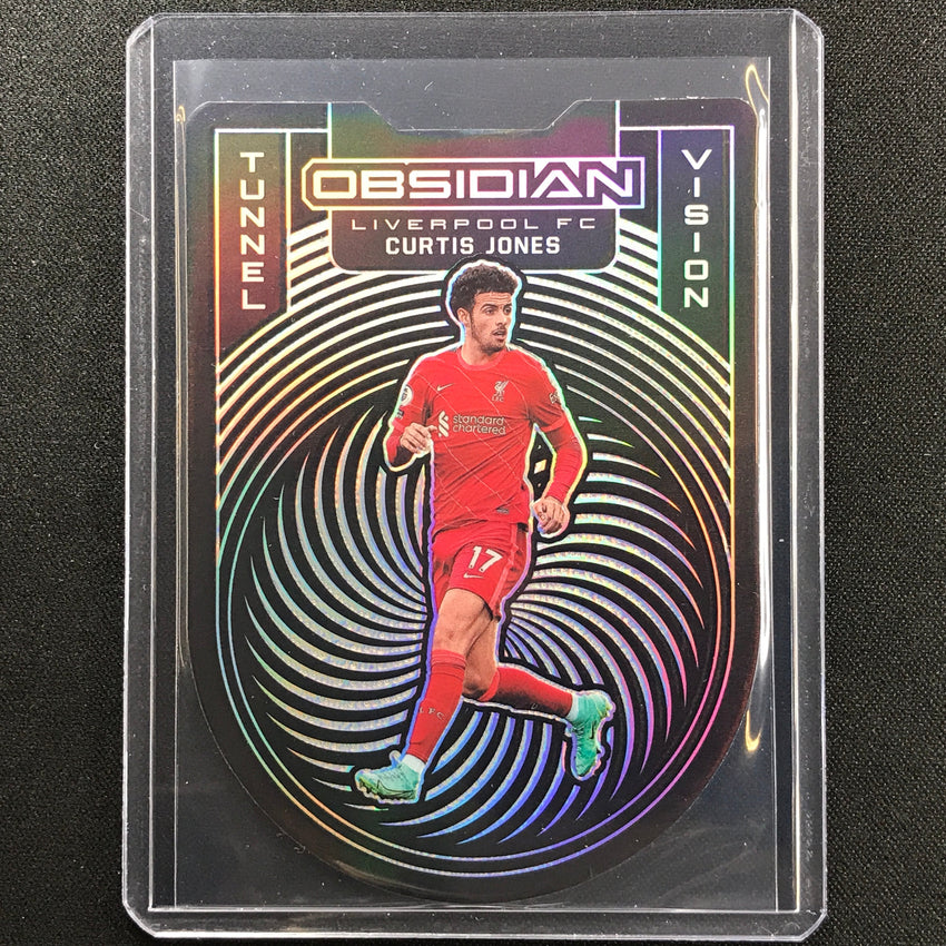 2021-22 Obsidian Curtis Jones Tunnel Vision Silver Die-cut 6/99
