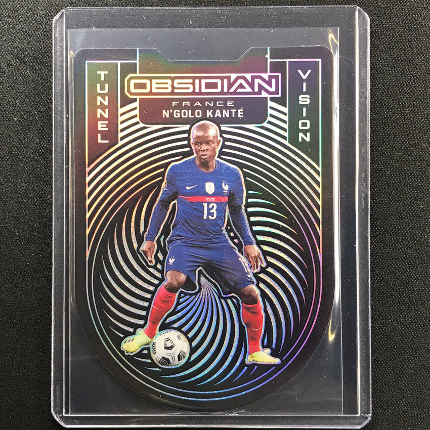 2021-22 Obsidian Ngolo Kante Tunnel Vision Silver Die-cut 98/99