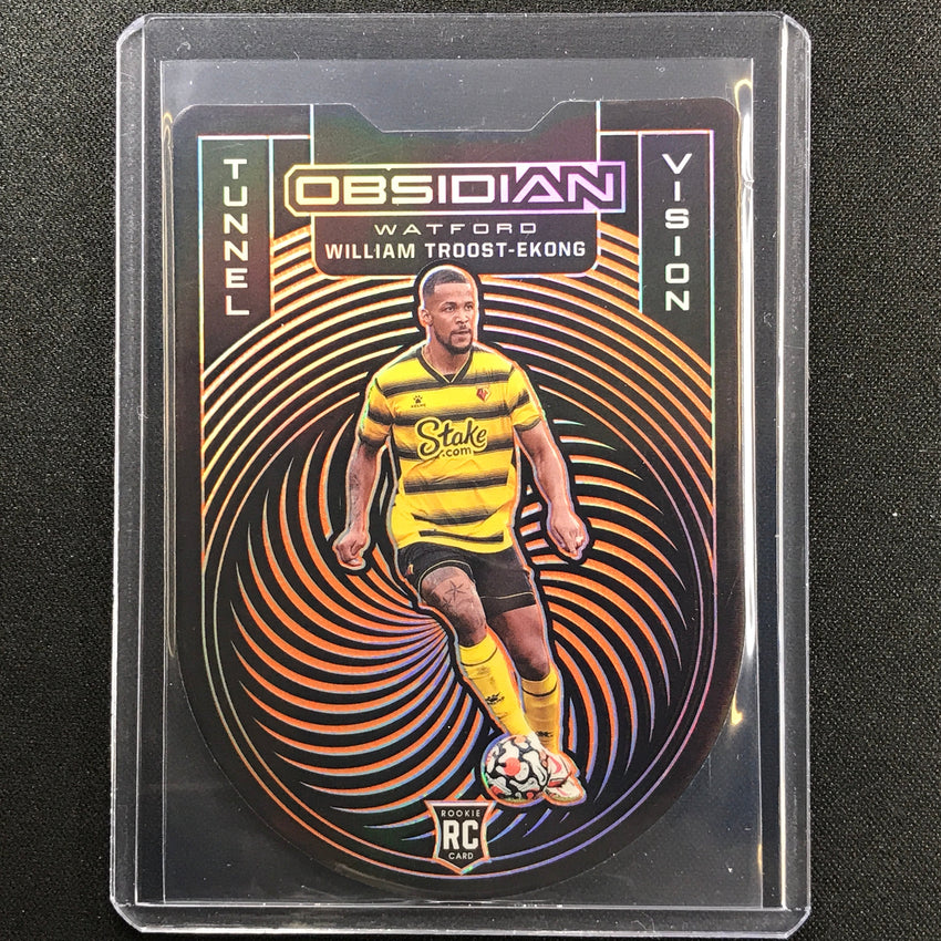 2021-22 Obsidian William Troost-ekong Rookie Tunnel Vision Orange Die-cut 3/30