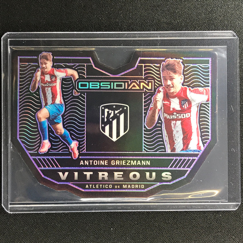 2021-22 Obsidian Antoine Griezmann Vitreous Electric Etch Purple Die-cut 6/60