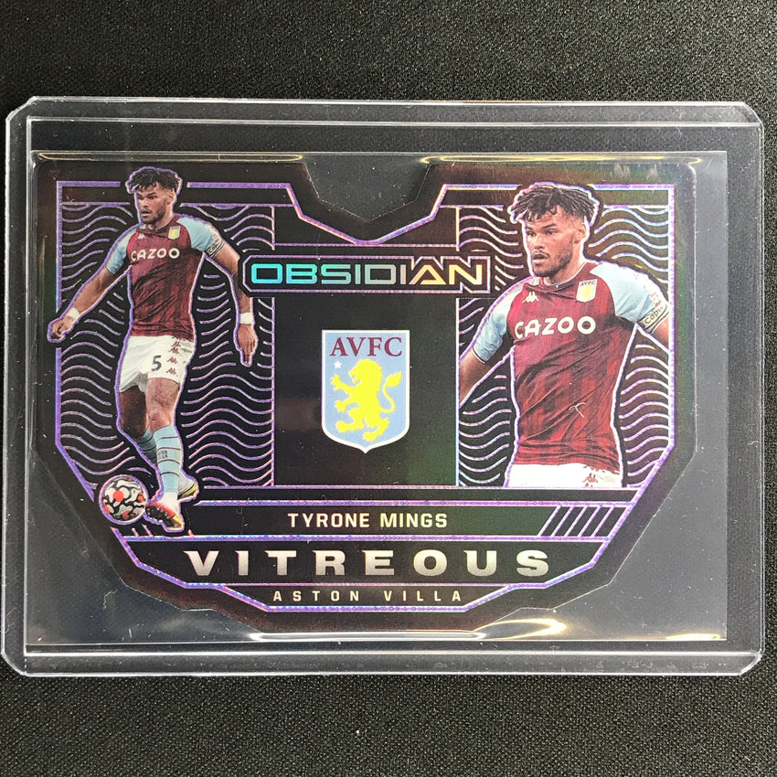 2021-22 Obsidian Tyrone Mings Vitreous Electric Etch Purple Die-cut 60/60