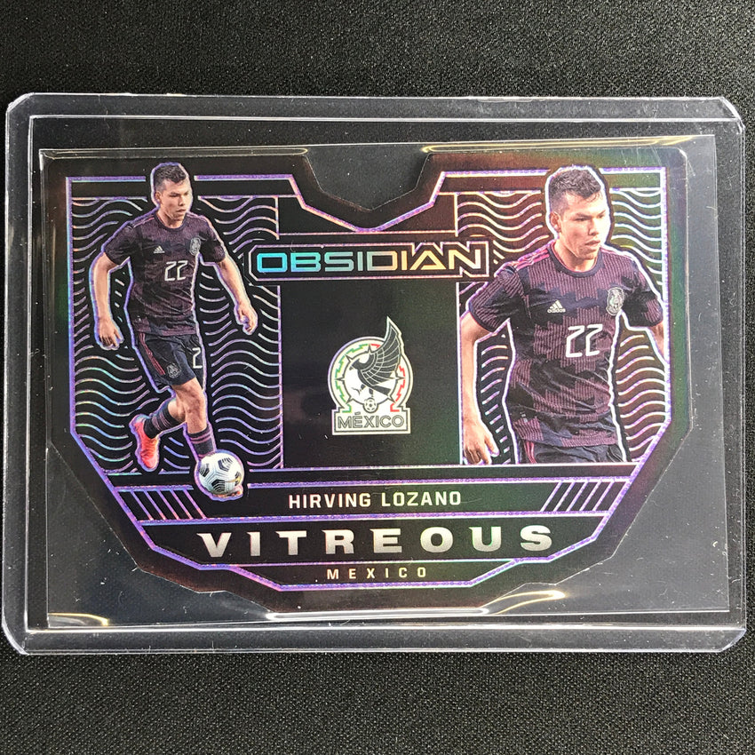 2021-22 Obsidian Hirving Lozano Vitreous Electric Etch Purple Die-cut 54/60