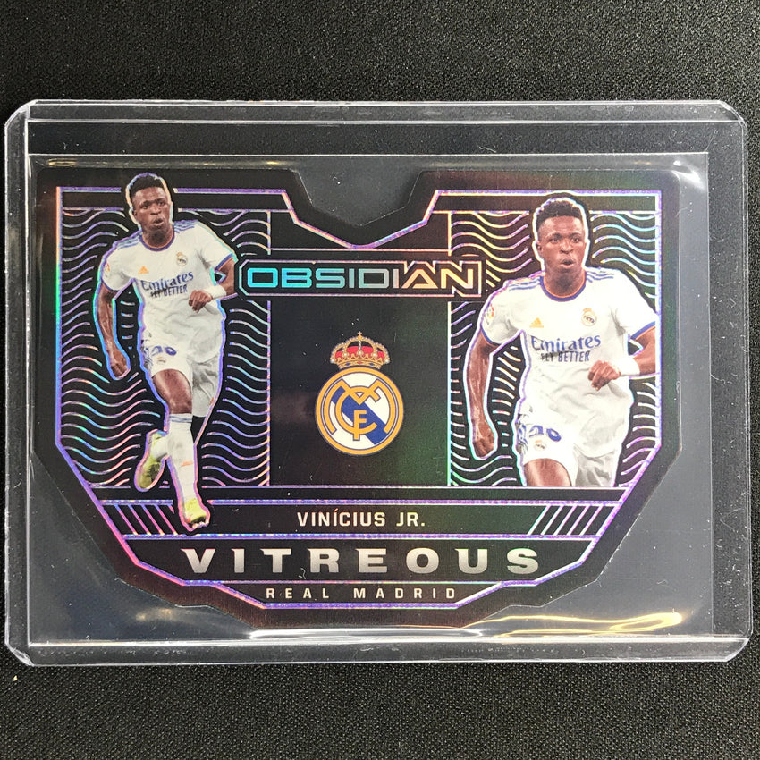 2021-22 Obsidian Vinicius Jr. Vitreous Electric Etch Purple Die-cut 19/60