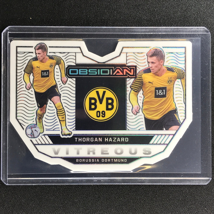 2021-22 Obsidian Thorgan Hazard Vitreous Electric Etch Contra Die-cut 3/9