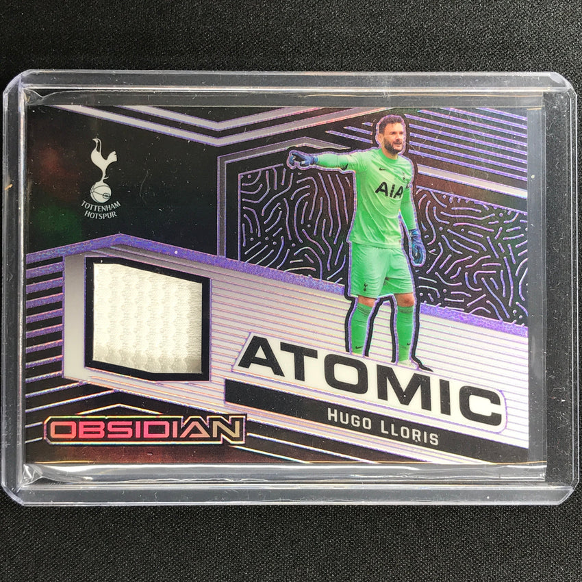 2021-22 Obsidian Hugo Lloris Atomic Material Jersey Electric Purple 43/75