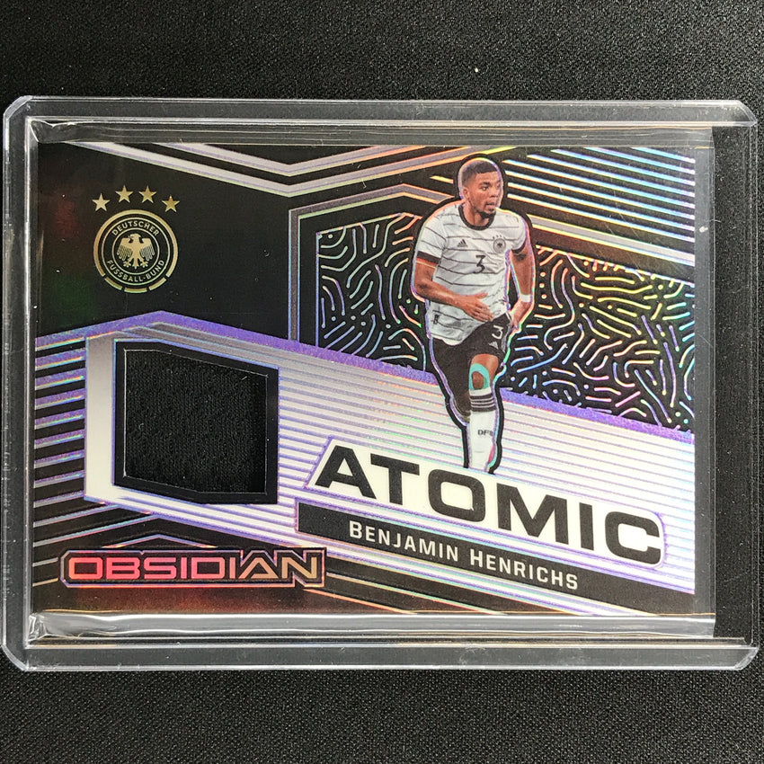 2021-22 Obsidian Benjamin Henrichs Atomic Material Jersey Electric Purple 72/75