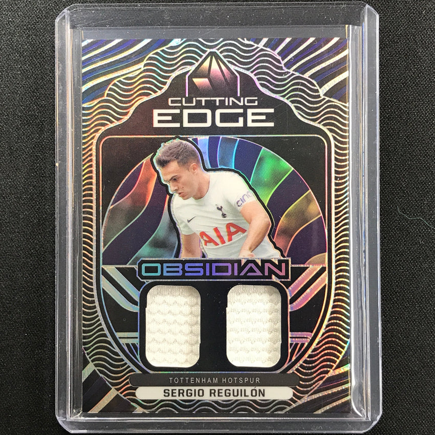 2021-22 Obsidian Sergio Reguilon Cutting Edge Dual Jersey Silver 53/149