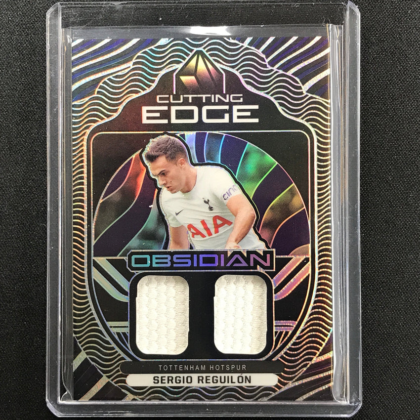 2021-22 Obsidian Sergio Reguilon Cutting Edge Dual Jersey Silver 20/149