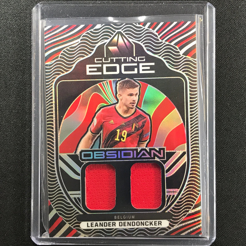 2021-22 Obsidian Leander Dendoncker Cutting Edge Dual Jersey Silver 23/149