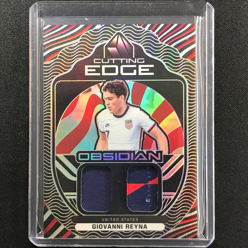2021-22 Obsidian Giovanni Reyna Cutting Edge Dual Jersey Silver 94/149
