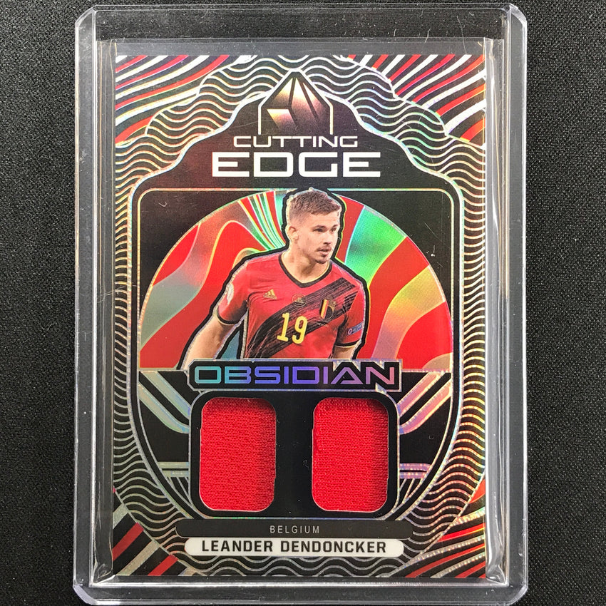 2021-22 Obsidian Leander Dendoncker Cutting Edge Dual Jersey Silver 109/149