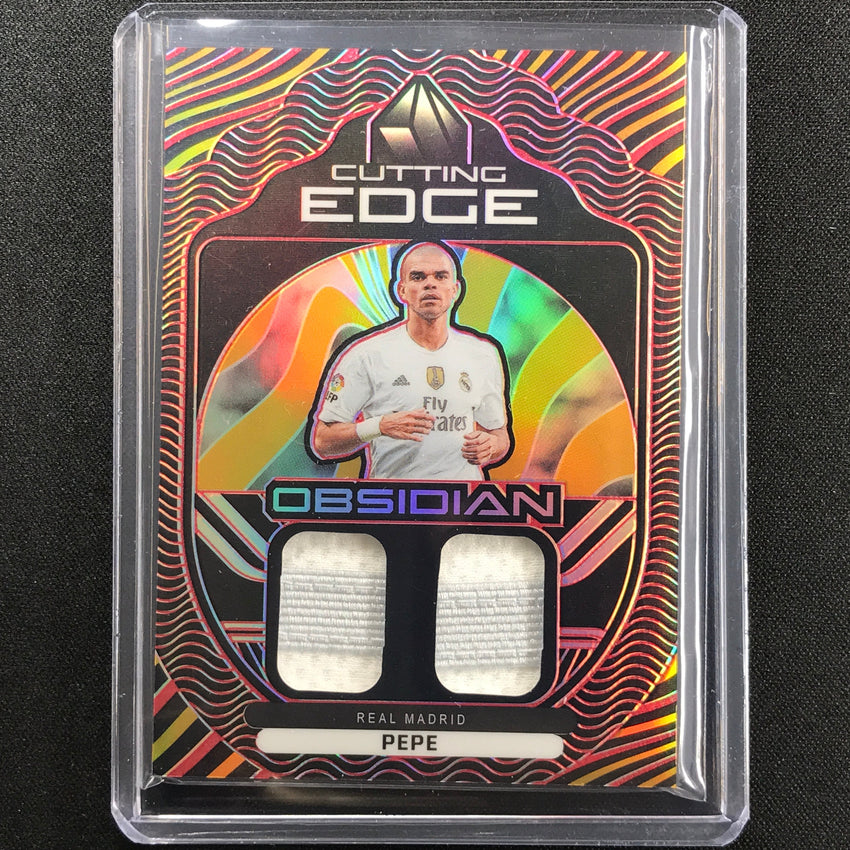 2021-22 Obsidian Pepe Cutting Edge Dual Jersey Patch Electric Etch Red 11/25