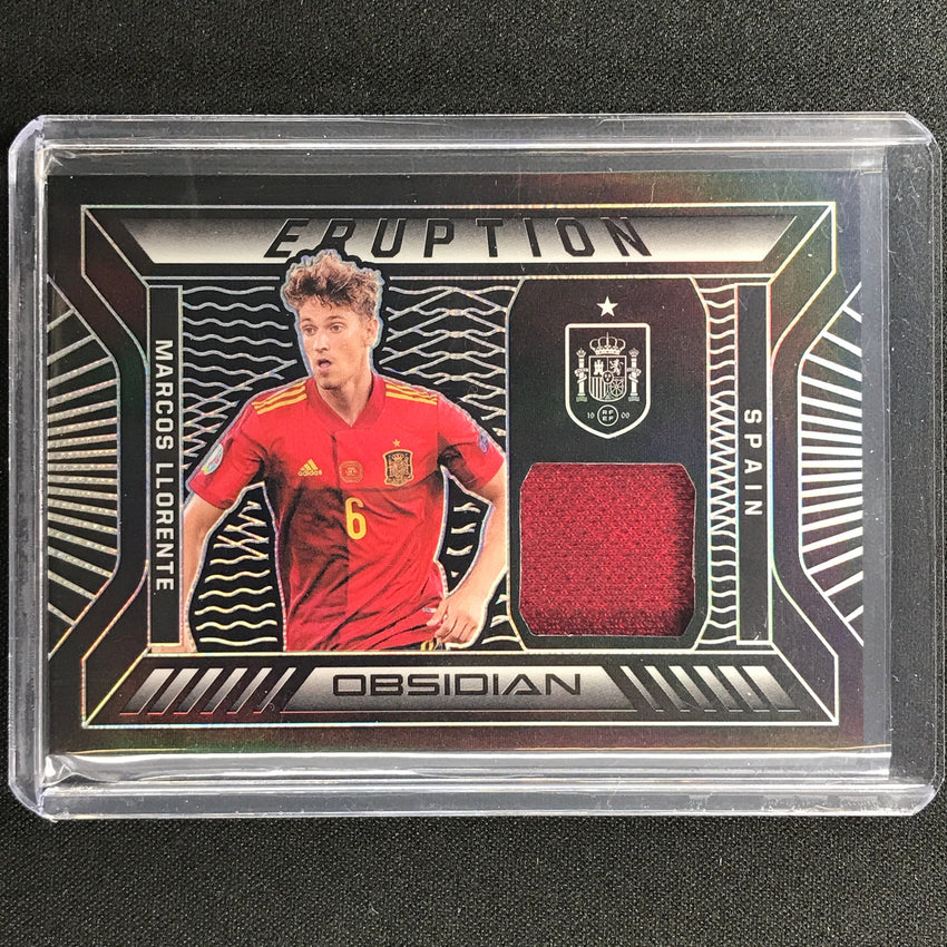 2021-22 Obsidian Marcos Llorente Eruption Jersey Silver 12/149
