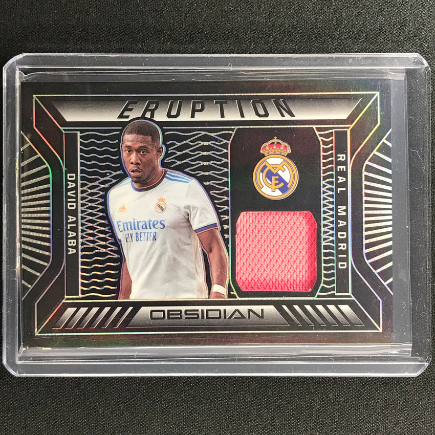 2021-22 Obsidian David Alaba Eruption Jersey Silver 54/149