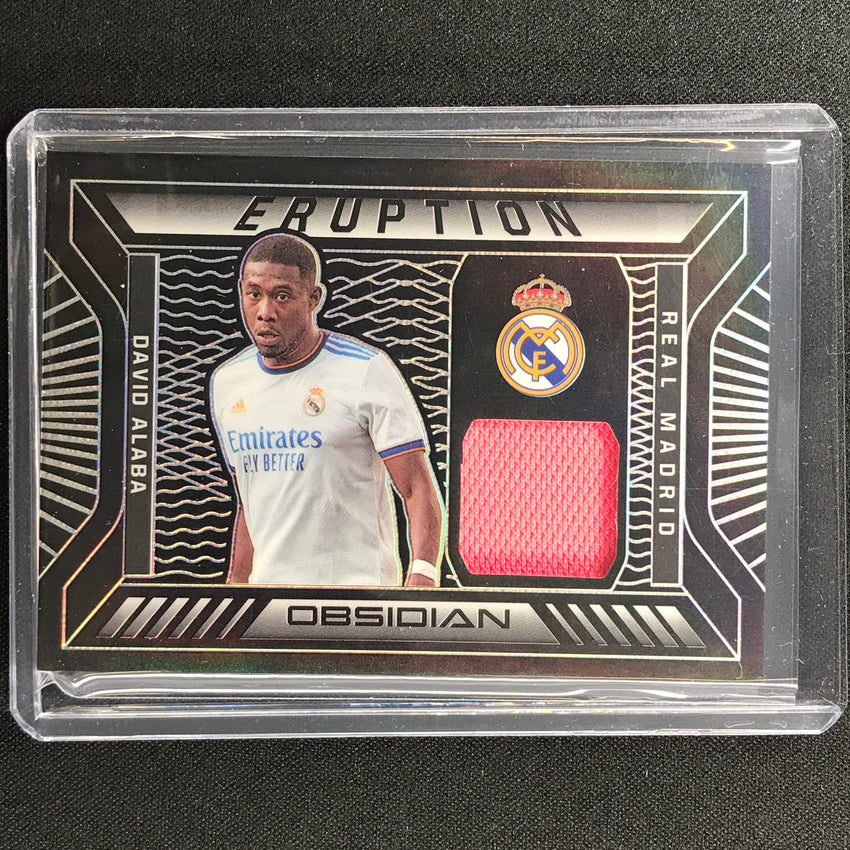 2021-22 Obsidian David Alaba Eruption Jersey Silver 17/149
