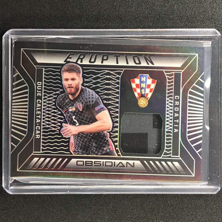 2021-22 Obsidian Duje Caleta-car Eruption Jersey Silver 26/149