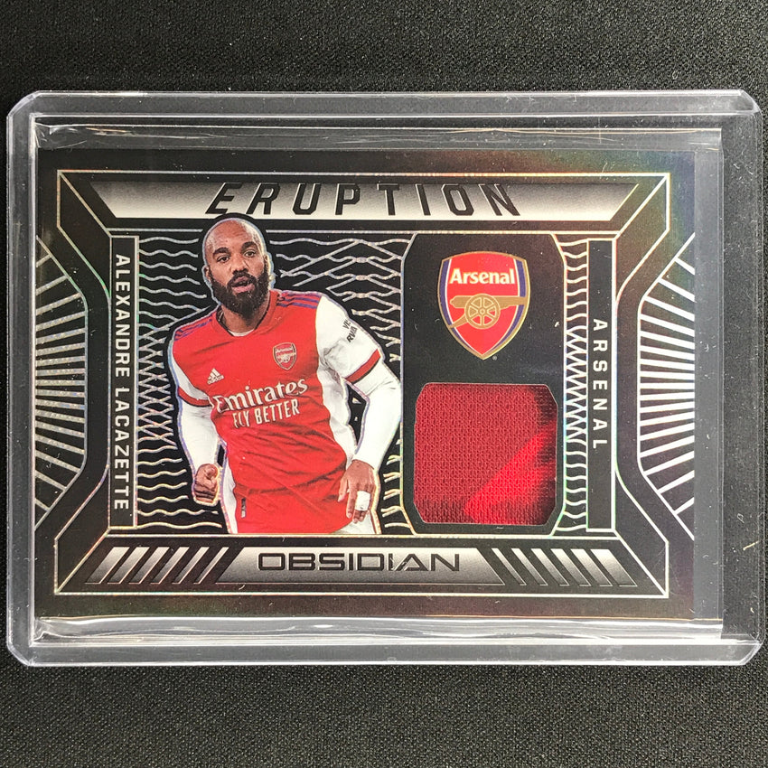 2021-22 Obsidian Alexandre Lacazette Eruption Jersey Silver 120/149