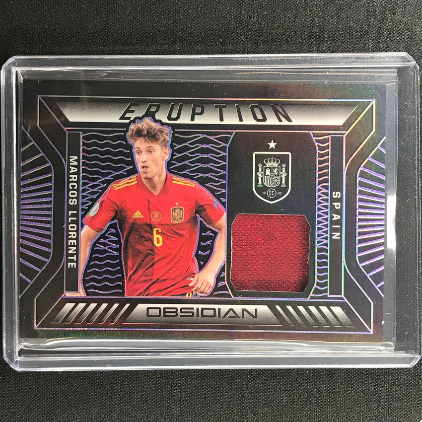 2021-22 Obsidian Marcos Llorente Eruption Jersey Electric Etch Purple 55/75