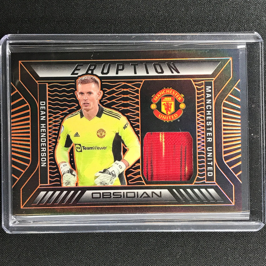 2021-22 Obsidian Dean Henderson Eruption Jersey Electric Etch Orange 21/50