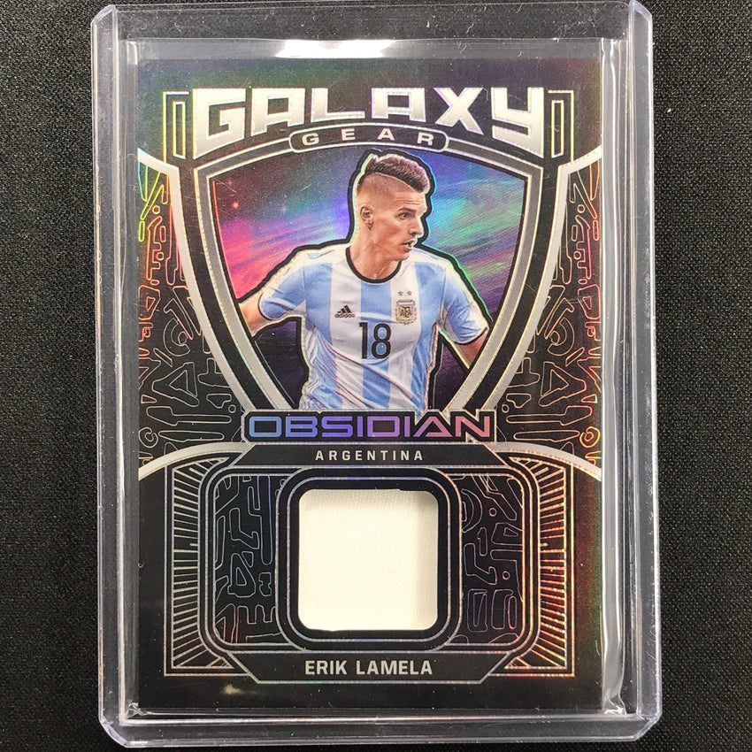 2021-22 Obsidian Erik Lamela Galaxy Gear Jersey Silver 137/149