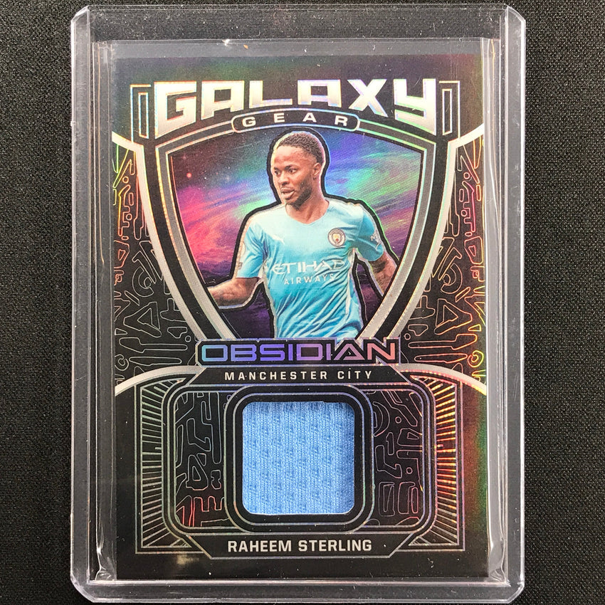 2021-22 Obsidian Raheem Sterling Galaxy Gear Jersey Silver 52/149