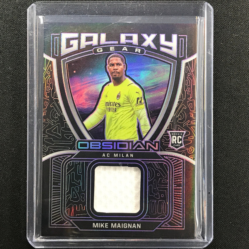 2021-22 Obsidian Mike Maignan Rookie Galaxy Gear Jersey Electric Purple 41/75