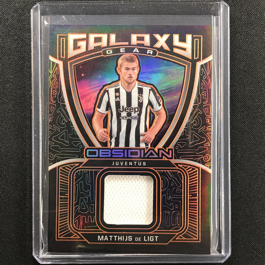 2021-22 Obsidian Matthijs De Ligt Galaxy Gear Jersey Electric Etch Orange 31/50