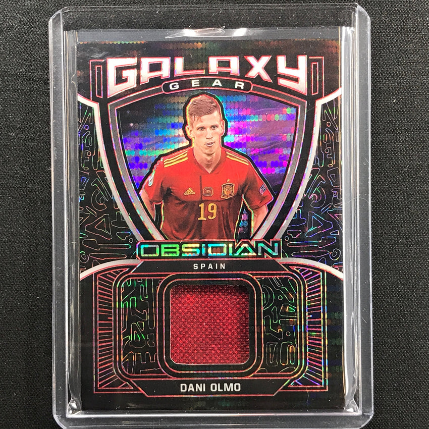 2021-22 Obsidian Dani Olmo Galaxy Gear Jersey Electric Etch Red Pulsar 2/44